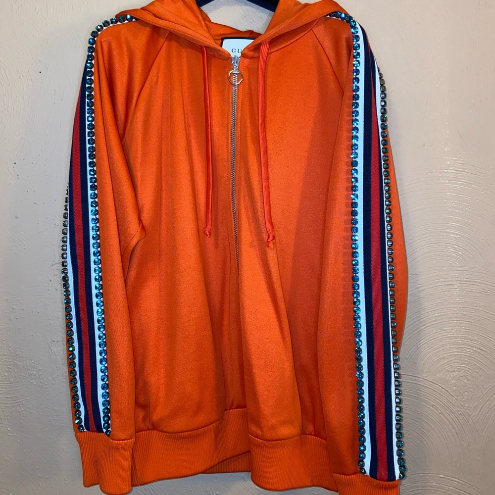 Gucci: Orange Track Jacket (2017 Collection)